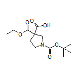 1-Boc-3-(ethoxycarbonyl)pyrrolidine-3-carboxylic Acid