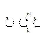 3-Hydroxy-2-propionyl-5-(tetrahydro-2H-thiopyran-3-yl)-2-cyclohexenone