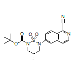 (S)-6-(6-Boc-4-methyl-1,1-dioxido-1,2,6-thiadiazinan-2-yl)isoquinoline-1-carbonitrile