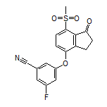 3-Fluoro-5-[[7-(methylsulfonyl)-1-oxo-4-indanyl]oxy]benzonitrile