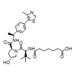 7-[[(S)-1-[(2S,4R)-4-Hydroxy-2-[[(S)-1-[4-(4-methylthiazol-5-yl)phenyl]ethyl]carbamoyl]-1-pyrrolidinyl]-3,3-dimethyl-1-oxo-2-butyl]amino]-7-oxoheptanoic Acid