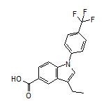 3-Ethyl-1-[4-(trifluoromethyl)phenyl]-1H-indole-5-carboxylic Acid