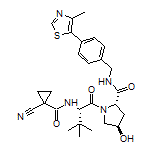 (2S,4R)-1-[(S)-2-(1-Cyanocyclopropanecarboxamido)-3,3-dimethylbutanoyl]-4-hydroxy-N-[4-(4-methyl-5-thiazolyl)benzyl]pyrrolidine-2-carboxamide