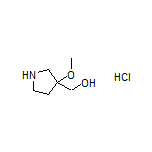 (3-Methoxy-3-pyrrolidinyl)methanol Hydrochloride