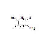 6-Bromo-2-iodo-5-methylpyridin-3-amine