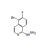 5-Bromo-6-fluoro-1-hydrazinylisoquinoline