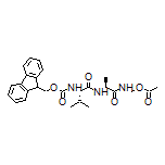 [(S)-2-[(S)-2-(Fmoc-amino)-3-methylbutanamido]propanamido]methyl Acetate