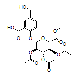 5-(Hydroxymethyl)-2-[[(2S,3R,4S,5S,6S)-3,4,5-triacetoxy-6-(methoxycarbonyl)tetrahydro-2H-pyran-2-yl]oxy]benzoic Acid