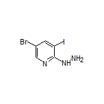 5-Bromo-2-hydrazinyl-3-iodopyridine