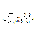 (R)-3-Cyclopentyl-3-hydrazinopropanenitrile L-Tartrate