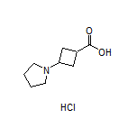 3-(Pyrrolidin-1-yl)cyclobutanecarboxylic Acid Hydrochloride