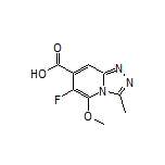 6-Fluoro-5-methoxy-3-methyl-[1,2,4]triazolo[4,3-a]pyridine-7-carboxylic Acid