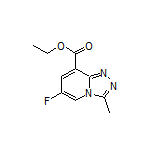 Ethyl 6-Fluoro-3-methyl-[1,2,4]triazolo[4,3-a]pyridine-8-carboxylate