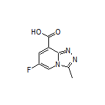 6-Fluoro-3-methyl-[1,2,4]triazolo[4,3-a]pyridine-8-carboxylic Acid