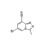 6-Bromo-3-methyl-[1,2,4]triazolo[4,3-a]pyridine-8-carbonitrile