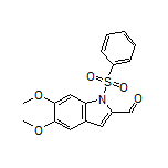 5,6-Dimethoxy-1-(phenylsulfonyl)-1H-indole-2-carbaldehyde