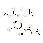 N,N,9-Tri-Boc--6-chloro-9H-purin-2-amine