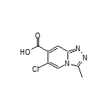 6-Chloro-3-methyl-[1,2,4]triazolo[4,3-a]pyridine-7-carboxylic Acid