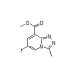 Methyl 6-Iodo-3-methyl-[1,2,4]triazolo[4,3-a]pyridine-8-carboxylate