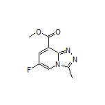 Methyl 6-Fluoro-3-methyl-[1,2,4]triazolo[4,3-a]pyridine-8-carboxylate