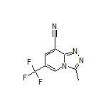 3-Methyl-6-(trifluoromethyl)-[1,2,4]triazolo[4,3-a]pyridine-8-carbonitrile