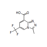 3-Methyl-6-(trifluoromethyl)-[1,2,4]triazolo[4,3-a]pyridine-8-carboxylic Acid