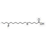 5-[(8-Fluoroundecyl)thio]pentanoic Acid