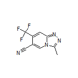 3-Methyl-7-(trifluoromethyl)-[1,2,4]triazolo[4,3-a]pyridine-6-carbonitrile