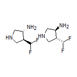 trans-4-(Difluoromethyl)pyrrolidin-3-amine