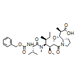 (2R,3R)-3-[(S)-1-[(3R,4S,5S)-4-[(S)-2-[[(Benzyloxy)carbonyl]amino]-N,3-dimethylbutanamido]-3-methoxy-5-methylheptanoyl]-2-pyrrolidinyl]-3-methoxy-2-methylpropanoic Acid