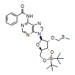 N-[9-[(4aR,6R,7R,7aR)-2,2-Di-tert-butyl-7-[(methylthio)methoxy]tetrahydro-4H-furo[3,2-d][1,3,2]dioxasilin-6-yl]-9H-purin-6-yl]benzamide