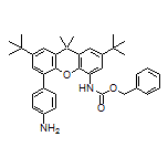 5-(4-Aminophenyl)-2,7-di-tert-butyl-N-Cbz-9,9-dimethyl-9H-xanthen-4-amine