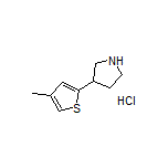 3-(4-Methyl-2-thienyl)pyrrolidine Hydrochloride