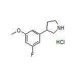 3-(3-Fluoro-5-methoxyphenyl)pyrrolidine Hydrochloride