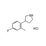 3-(4-Fluoro-2-methylphenyl)pyrrolidine Hydrochloride