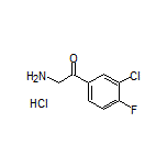 2-Amino-1-(3-chloro-4-fluorophenyl)ethanone Hydrochloride