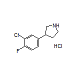 3-(3-Chloro-4-fluorophenyl)pyrrolidine Hydrochloride