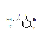 2-Amino-1-(3-bromo-2,4-difluorophenyl)ethanone Hydrochloride