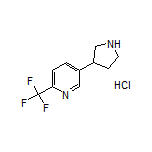 5-(3-Pyrrolidinyl)-2-(trifluoromethyl)pyridine Hydrochloride