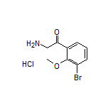 2-Amino-1-(3-bromo-2-methoxyphenyl)ethanone Hydrochloride