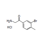 2-Amino-1-(3-bromo-4-methylphenyl)ethanone Hydrochloride