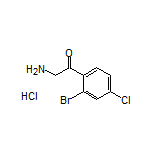 2-Amino-1-(2-bromo-4-chlorophenyl)ethanone Hydrochloride