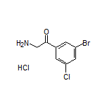 2-Amino-1-(3-bromo-5-chlorophenyl)ethanone Hydrochloride