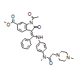 Methyl 1-Acetyl-3-[[[4-[N-methyl-2-(4-methyl-1-piperazinyl)acetamido]phenyl]amino](phenyl)methylene]-2-oxoindoline-6-carboxylate