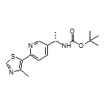 (S)-N-Boc-1-[6-(4-methylthiazol-5-yl)-3-pyridyl]ethanamine