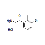 2-Amino-1-(3-bromo-2-methylphenyl)ethanone Hydrochloride