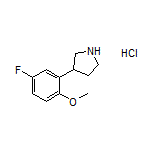 3-(5-Fluoro-2-methoxyphenyl)pyrrolidine Hydrochloride