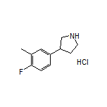 3-(4-Fluoro-3-methylphenyl)pyrrolidine Hydrochloride