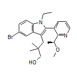 3-[5-Bromo-1-ethyl-2-[2-[(S)-1-methoxyethyl]-3-pyridyl]-3-indolyl]-2,2-dimethyl-1-propanol