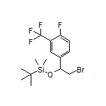 [2-Bromo-1-[4-fluoro-3-(trifluoromethyl)phenyl]ethoxy](tert-butyl)dimethylsilane